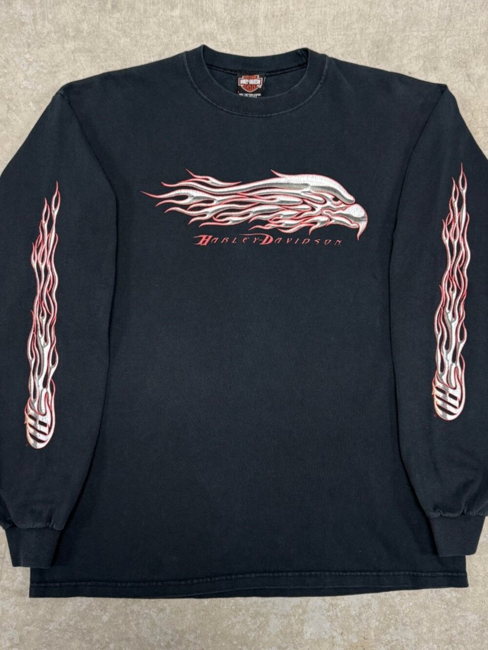 Vintage Harley Davidson Eagle Flame Longsleeve